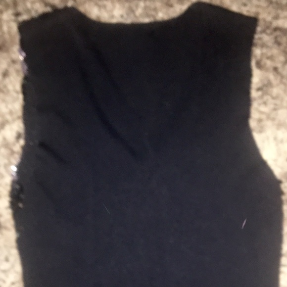 Radzoli Black and Gold Sequin Tank - Picture 2 of 3