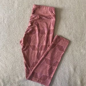 Blush color Lularoe OS pattern leggings