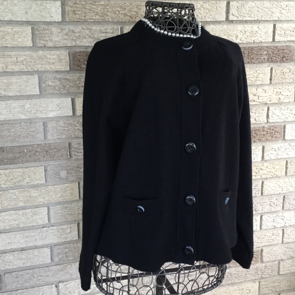 Lane Bryant 100% Wool Blazer Jacket Black Sz 18/20