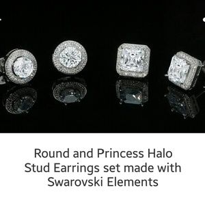 Round Crystal earrings