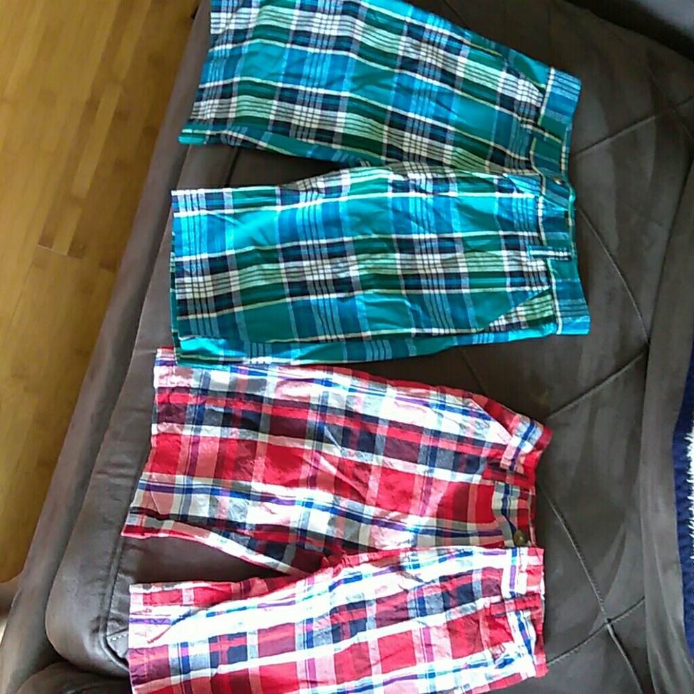 Boys plaids shorts sets