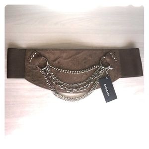 NWT Bebe Multi Chain Stretch Belt