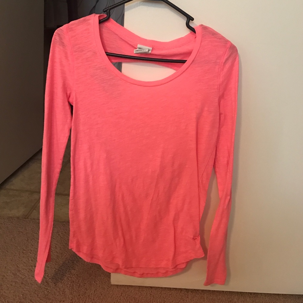 Pink long sleeve.
