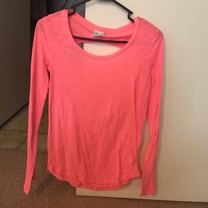 Pink long sleeve.