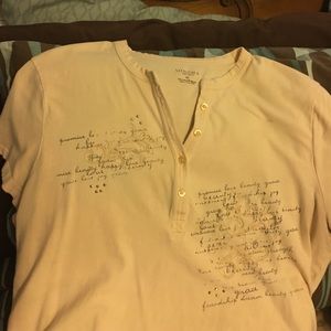 Cute top size XL short sleeves