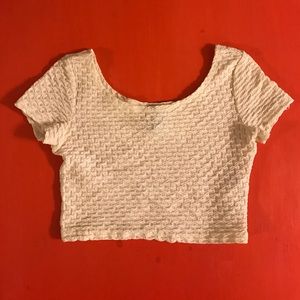 Ivory Crop Top! Size:S