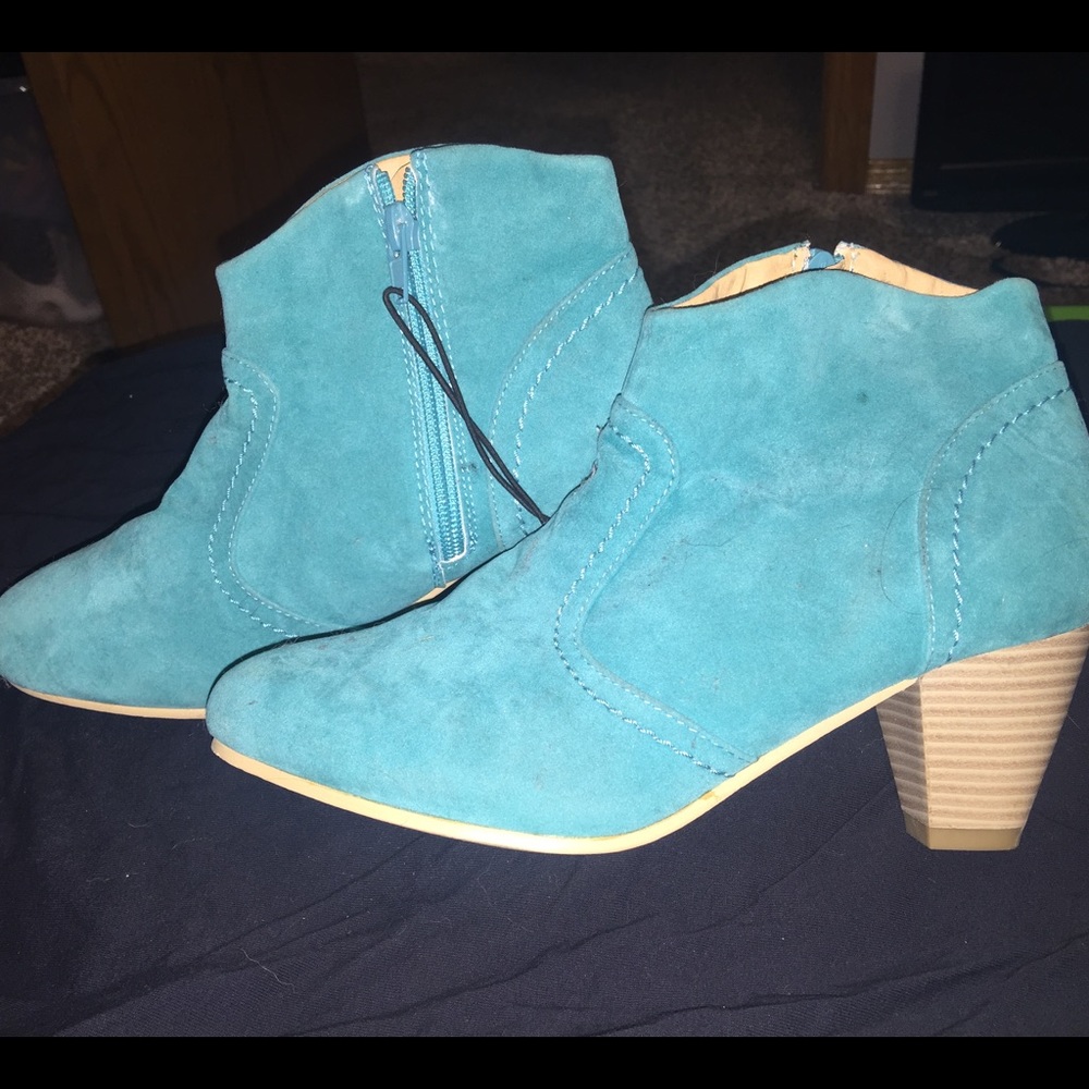 Blue booties