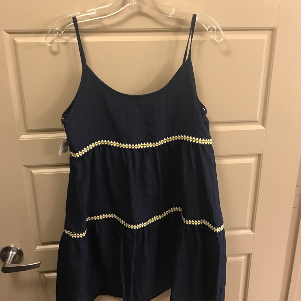 Navy blue strappy dress