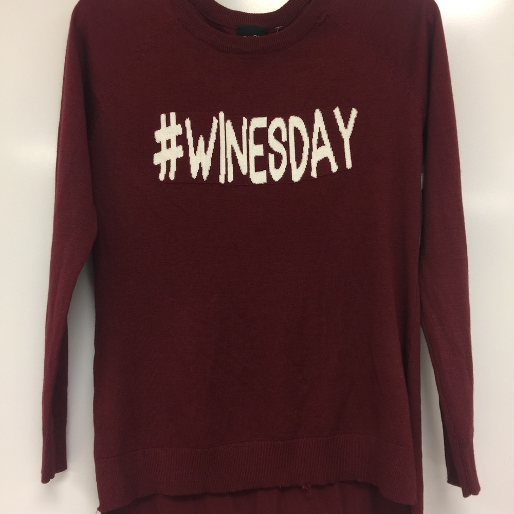 Rue 21 "winesday" sweater