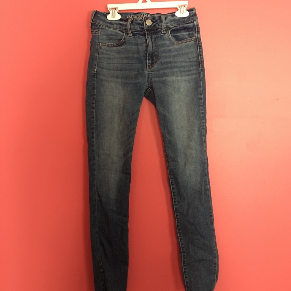 American eagle high waisted jeans!