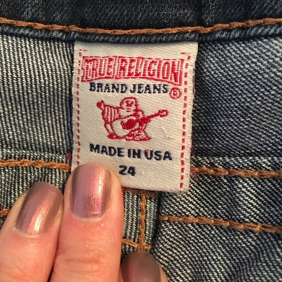 Like NEW True Religion Julie Skinny Jeans Sz 24 - Picture 4 of 7