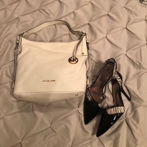White Michael Kors shoulder bag with tags!