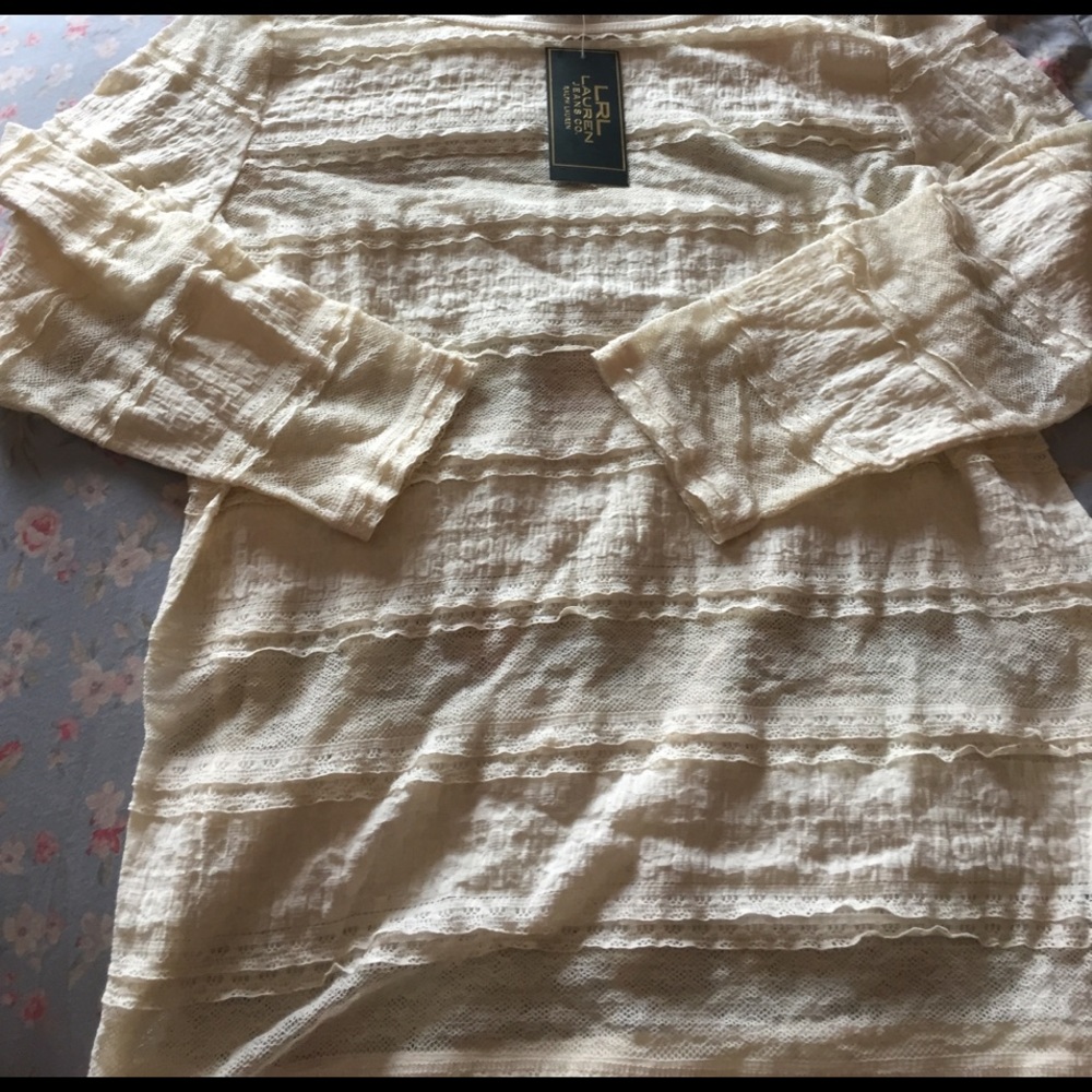 BNWT RL stretch lace L/S shirt