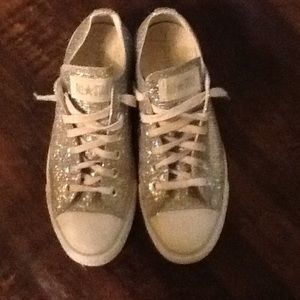 Silver Sparkly Converse