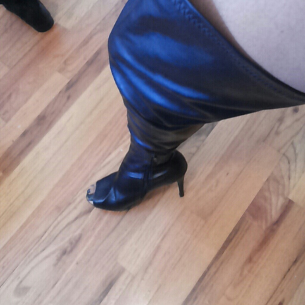 Leather Over the Knee Boots