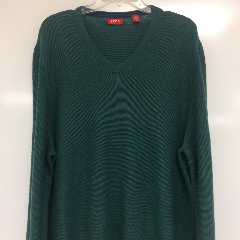 Xl green Izod vneck sweater