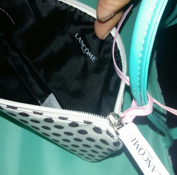 LAST CALL Teal Lancome tote - Picture 5 of 8