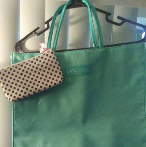 LAST CALL Teal Lancome tote - Picture 8 of 8