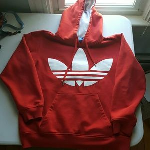 Classic Adidas style pullover hoodie