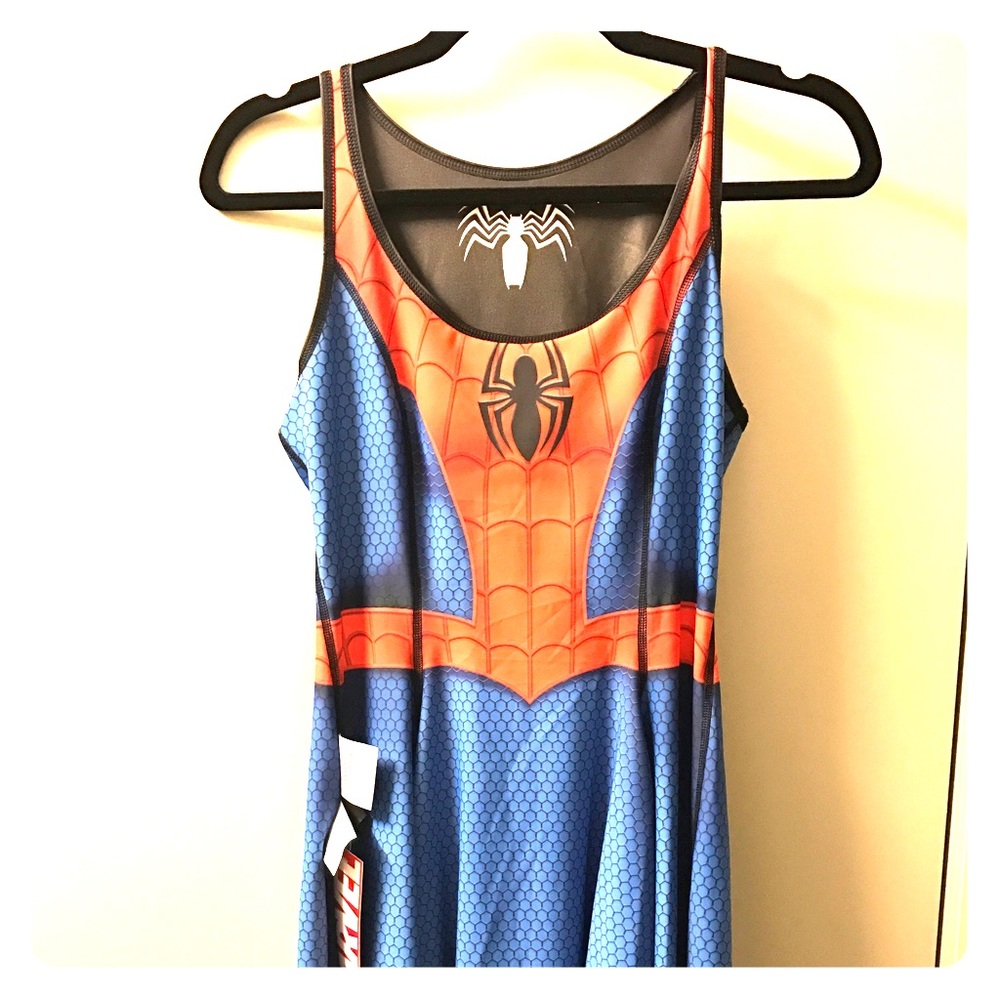 Reversible Spider-Man / Venom Black Milk Dress M