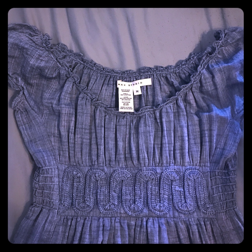 Max Studio denim summer dress
