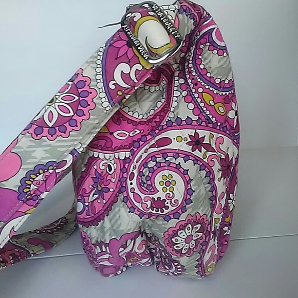 New Vera Bradley Paisley Meets Plaid Crossbody Bag - Picture 4 of 8