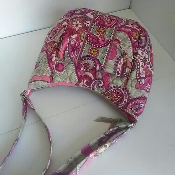 New Vera Bradley Paisley Meets Plaid Crossbody Bag - Picture 7 of 8