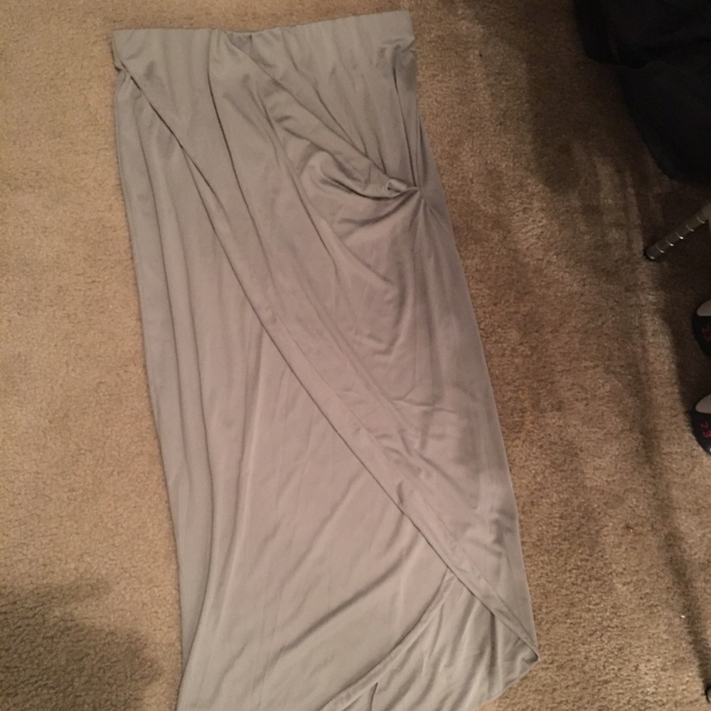 Grey long skirt