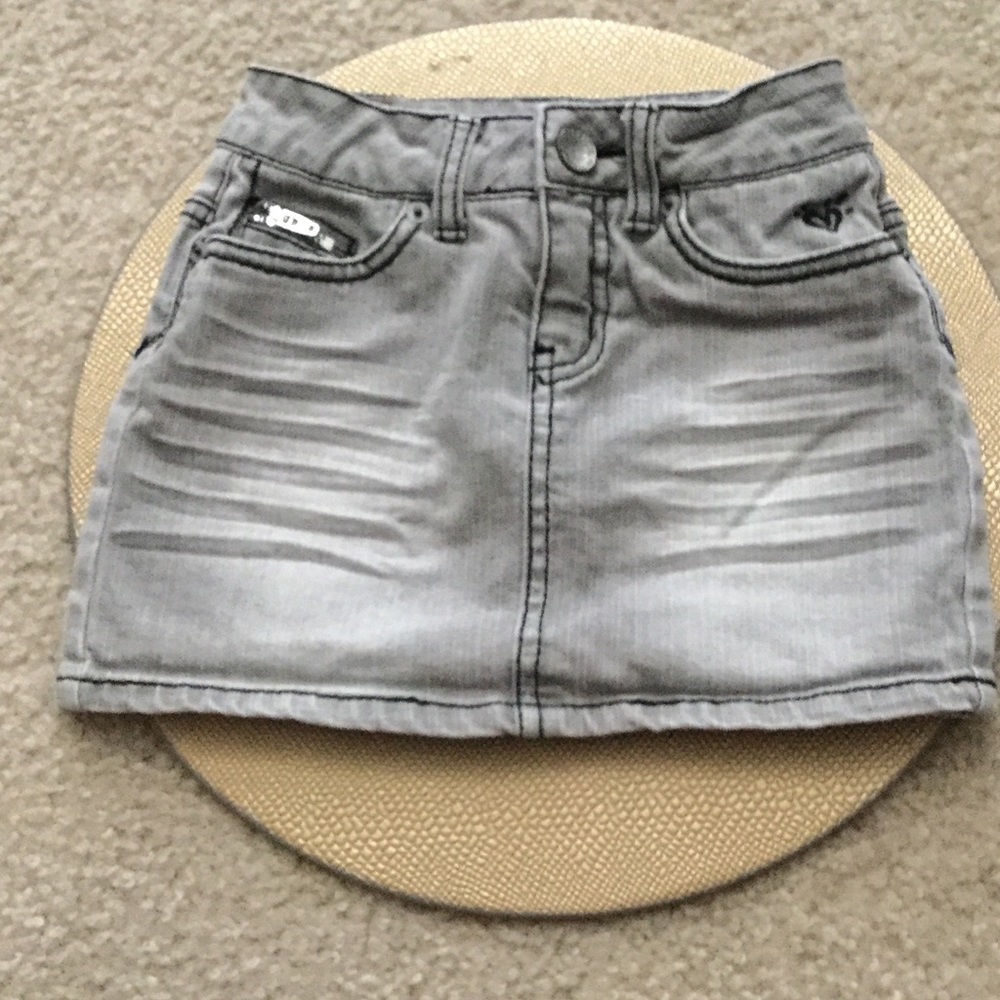 Girls Justice Denim Skirt With Shorts Underneath