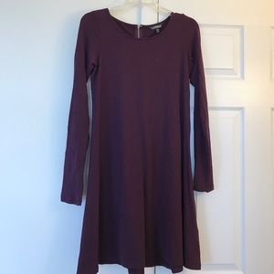 Long Sleeve A-Line T-Shirt Dress