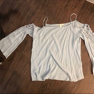 Cold shoulder gypsy top