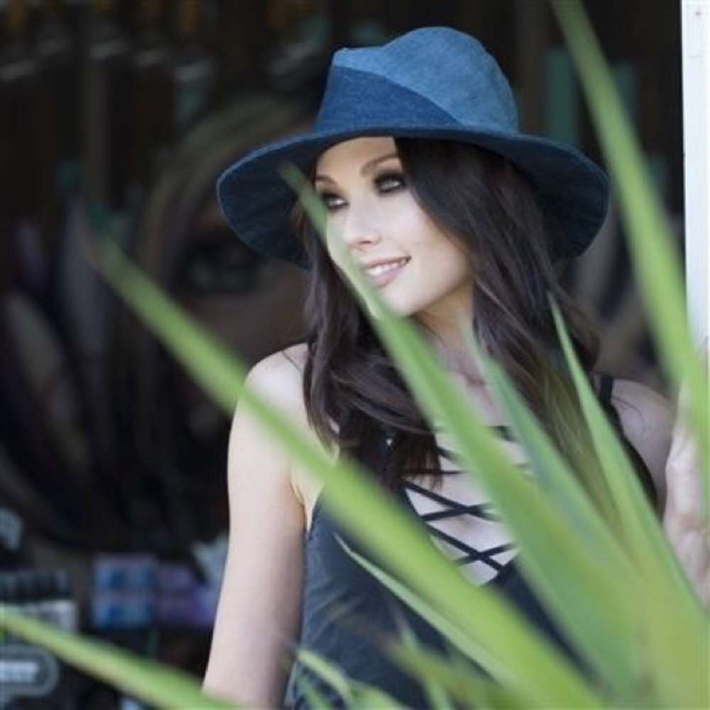Denim Fedora Hat