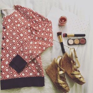 Printed Hannah Anderson Cardigan SZ XL