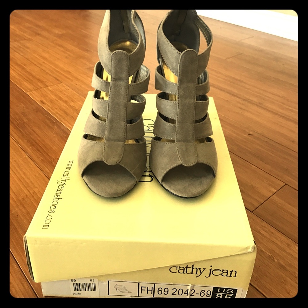 Brand New Strappy Suede Heels