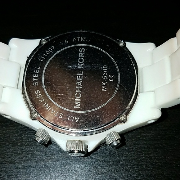 Michael Kors White Glitz Madison Watch main image 7