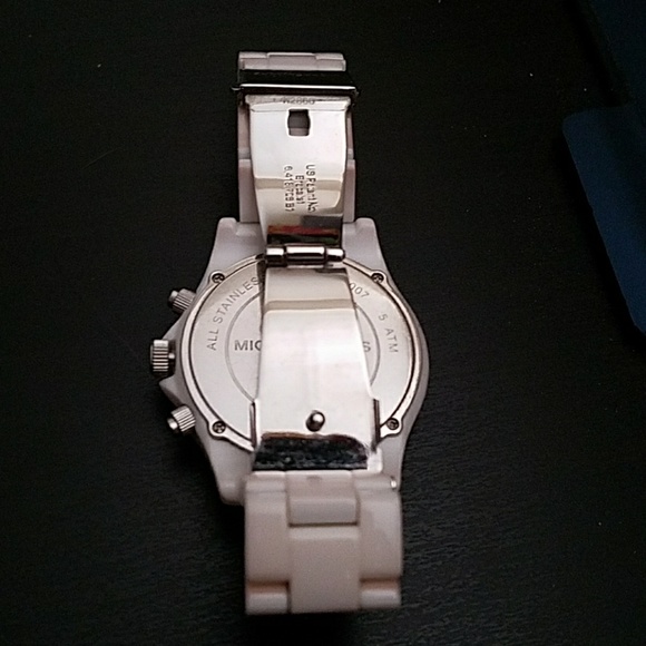 Michael Kors White Glitz Madison Watch main image 4