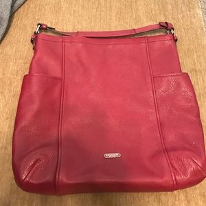Large Red Coach Tote