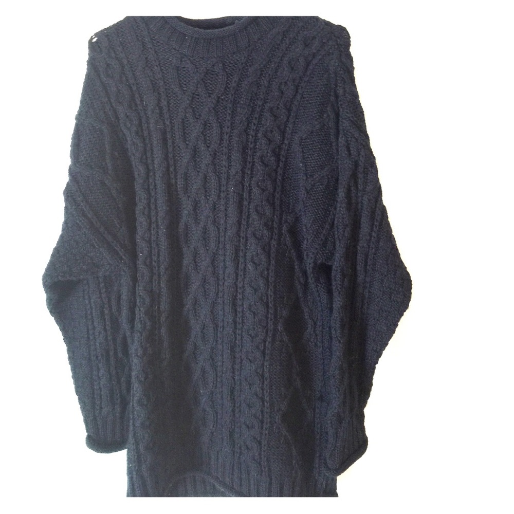 Small teal/green/purple men's sweater
