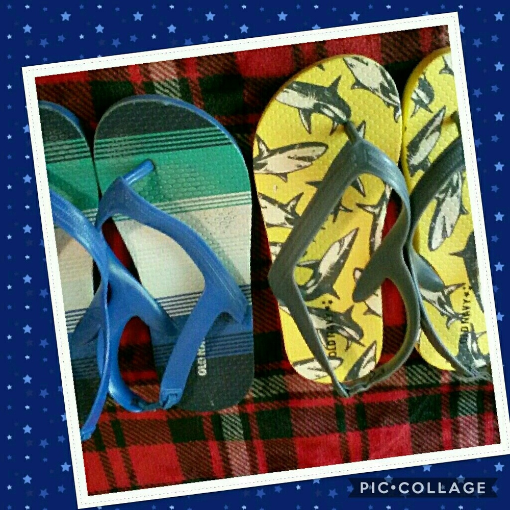 2 Pairs of Old Navy Boys Sandles