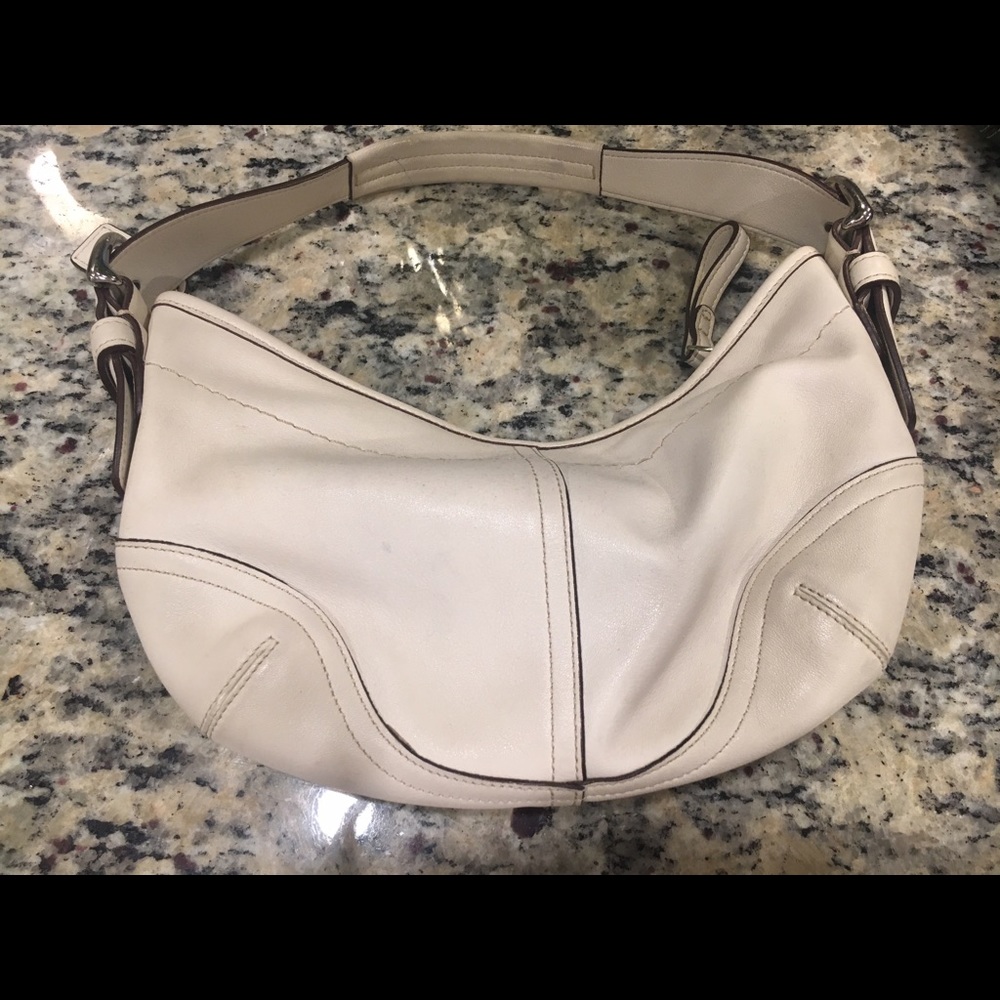 Petite coach purse. Off white. Perfect for spring.