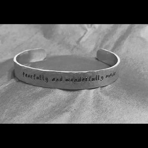 Hand stamped bracelet