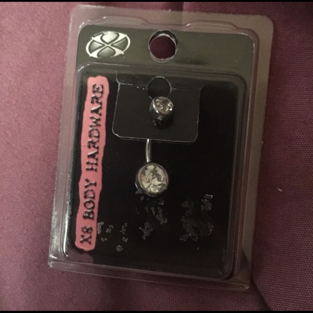 Crystal belly ring