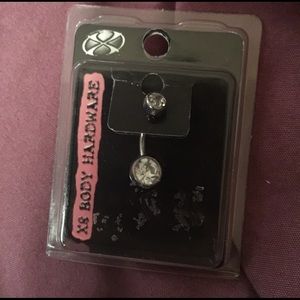 Crystal belly ring