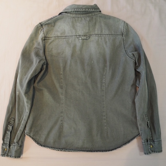 Brandy Melville Dark Grey Button Up - Picture 6 of 6