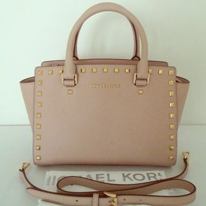 XL Michael Kors Selma Studded bag in Saffiano