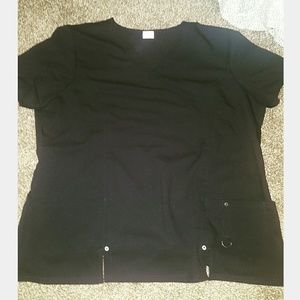 Dickies Xtreme Stretch Black Scrub Shirt