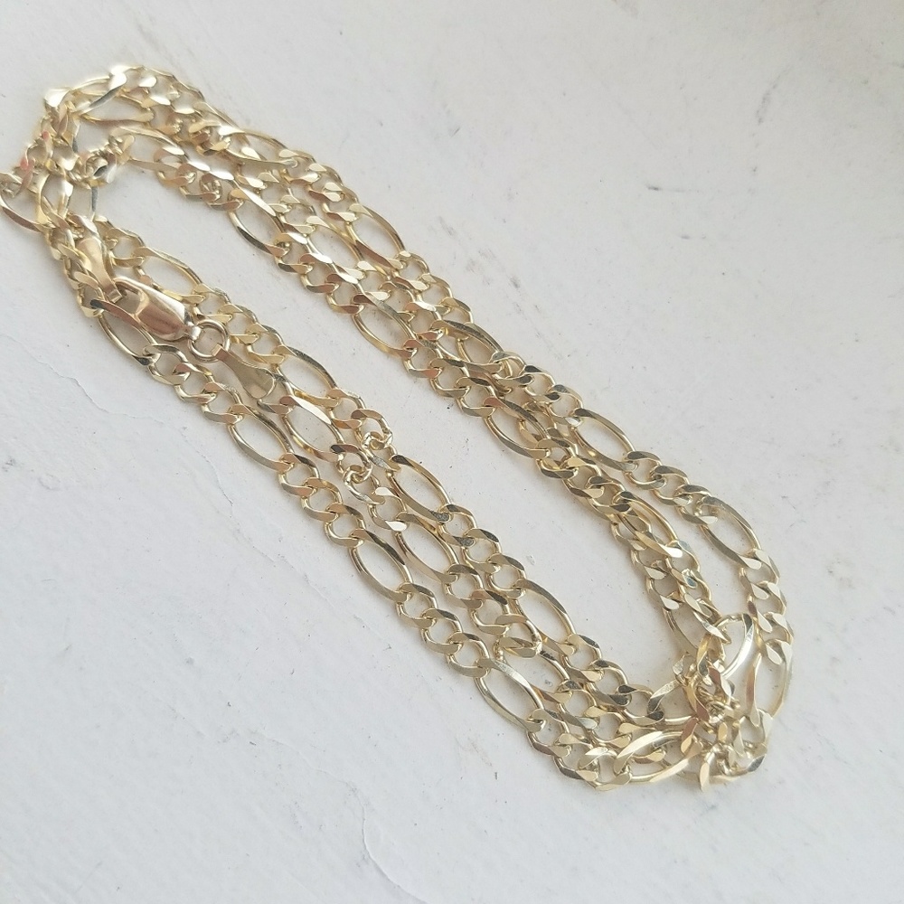 14k REAL SOLID GOLD! ! ! ( Figaro Link) - Picture 4 of 4
