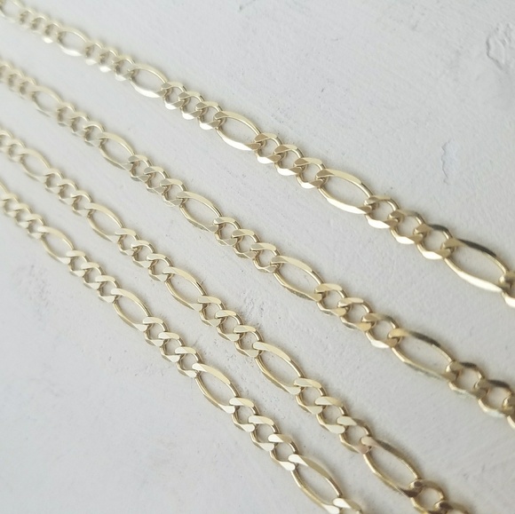 14k REAL SOLID GOLD! ! ! ( Figaro Link) - Picture 3 of 4