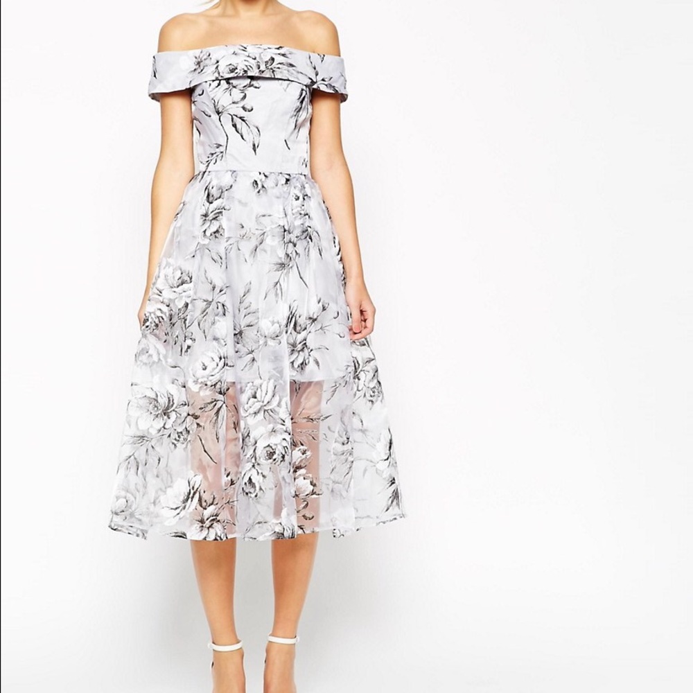 Asos Off the Shoulder Midi Dress. NWT