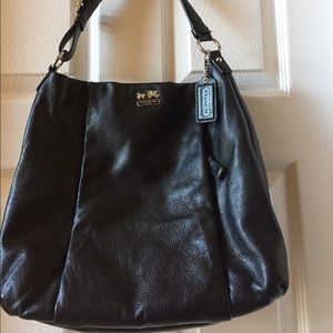 Authentic Beautiful Black leather Coach Bag